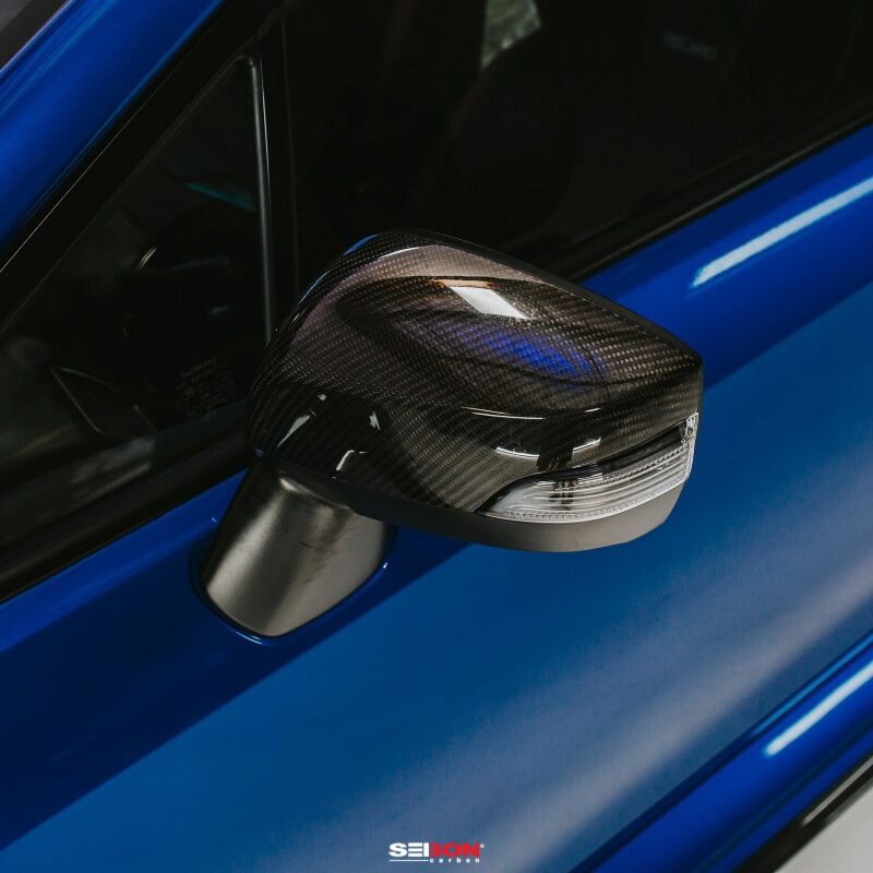 Seibon Carbon Fiber Mirror Caps for 15-20 Subaru WRX/STI - view 7