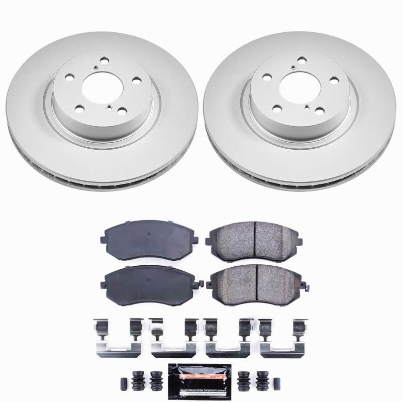 PowerStop Power Stop Saab 9-2X Front Z23 Coated Brake Kit