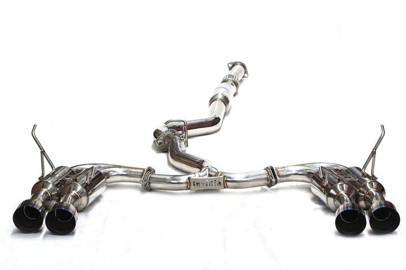 Invidia 2015+ Subaru WRX / STI Gemini/R400 Single Layer Quad Stainless Steel Tip Cat-Back Exhaust