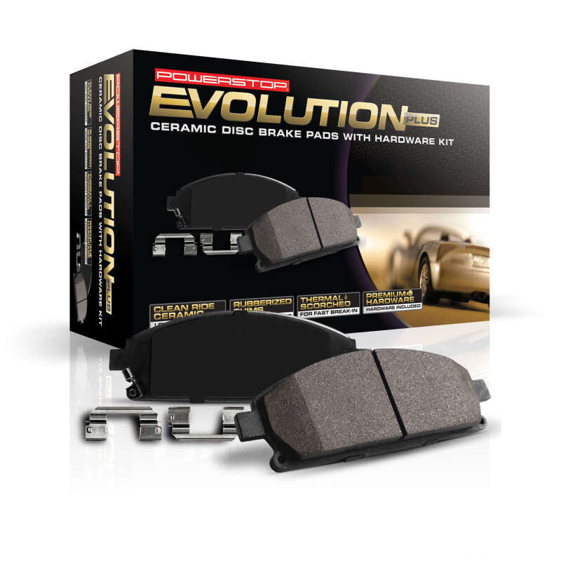 PowerStop Power Stop Front Z17 Evolution Ceramic Brake Pads with Hardware for 06-07 Subaru Impreza - view 6