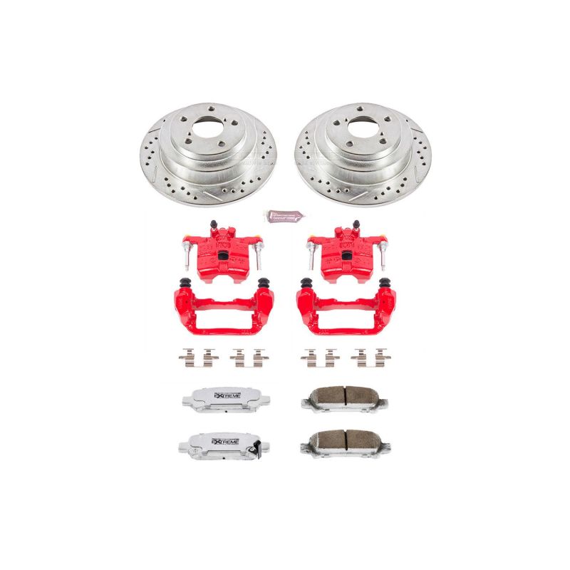 PowerStop Power Stop Rear Z26 Street Warrior Brake Kit with Calipers