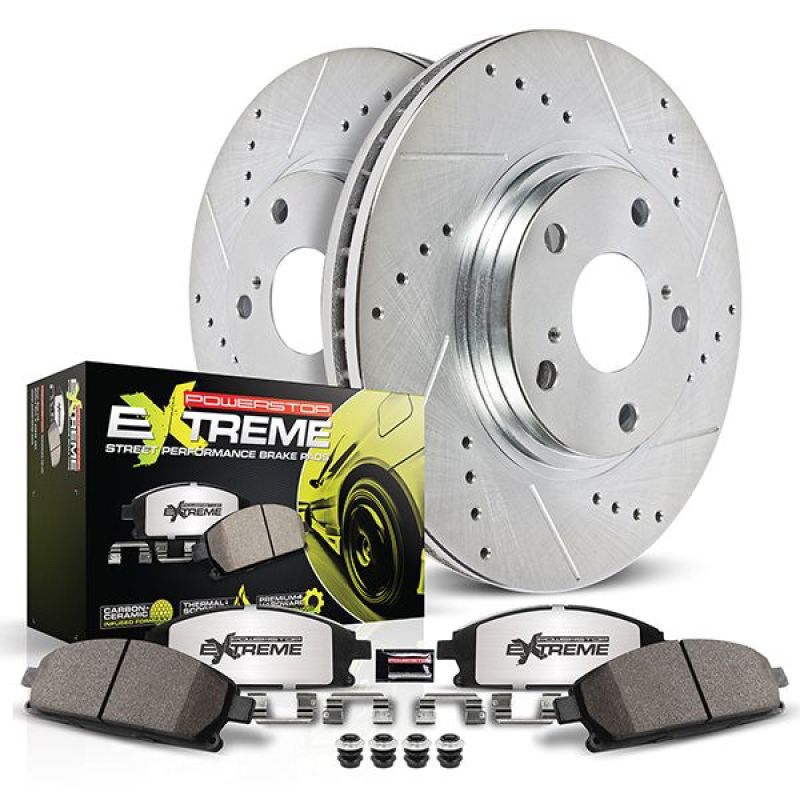 PowerStop Power Stop Front Z26 Street Warrior Brake Kit