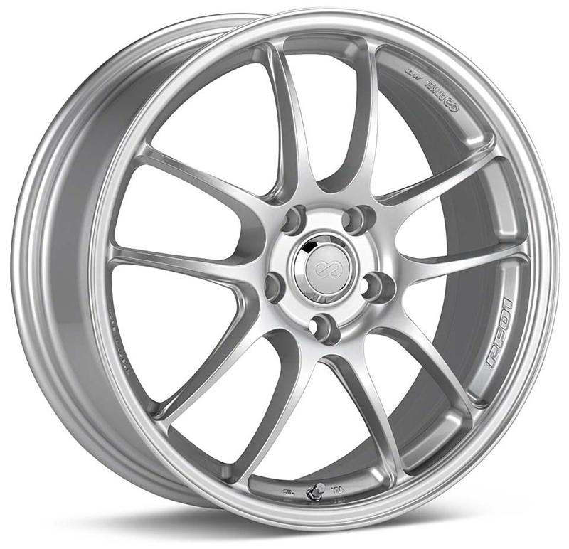 Enkei PF01 18x8 5x114.3 45mm offset Silver Wheel Civic Si for 08-10 Subaru STI - view 2