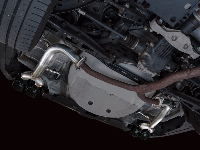 AWE Tuning VB Track Edition Axle-Back Exhaust - Diamond Black Tips for 22-25 Subaru WRX - view 10