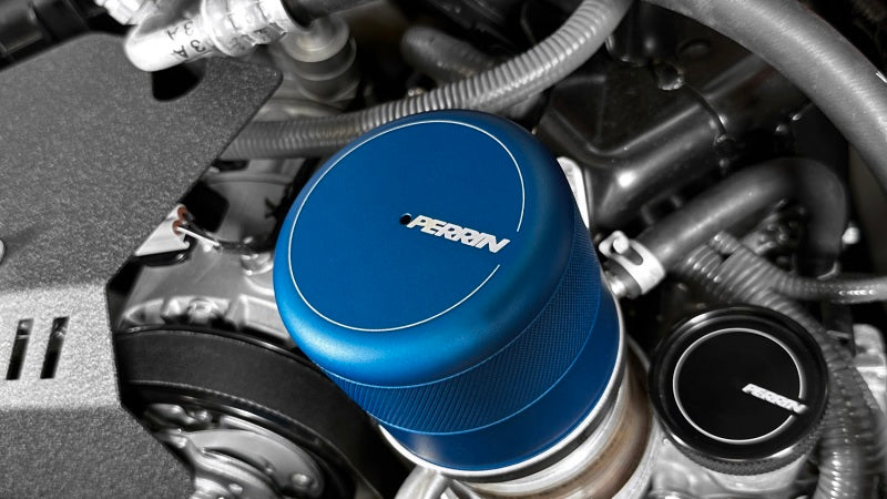 Perrin Performance PERRIN BRZ FR-S 86 GR86 Oil Filter Cover - Blue for 15-26 Subaru WRX - view 5