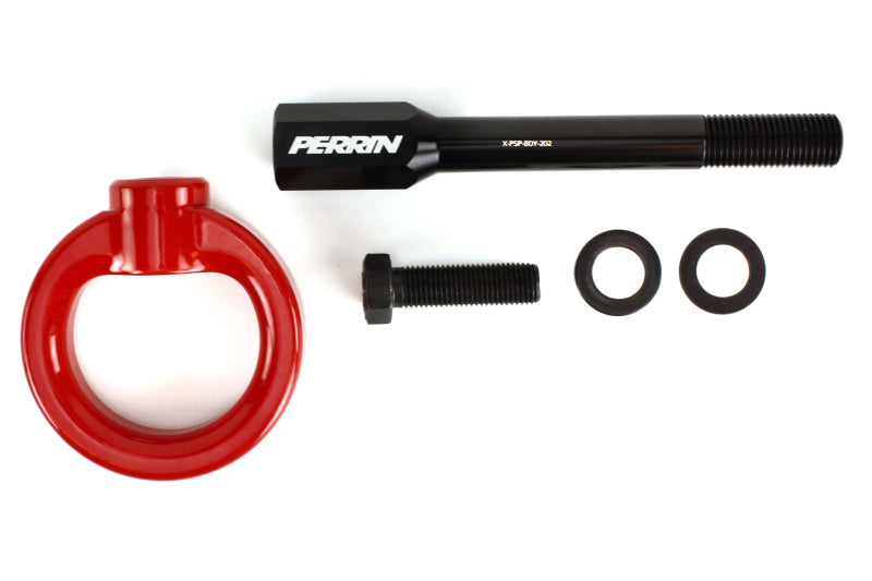 Perrin Performance PERRIN Tow Hook Kit - Red for 02-07 Subaru WRX/STI - view 4