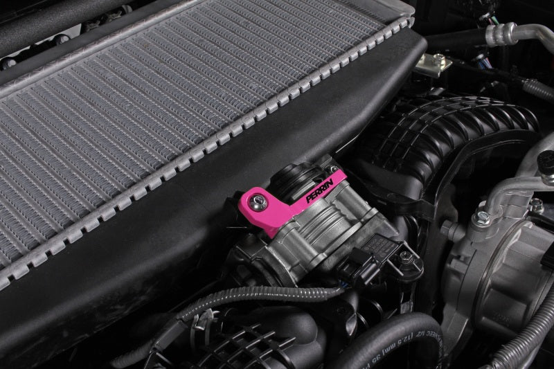 Perrin Performance PERRIN Ascent Outback Turbo TMIC Bracket - Hyper Pink for 22-26 Subaru WRX - view 5