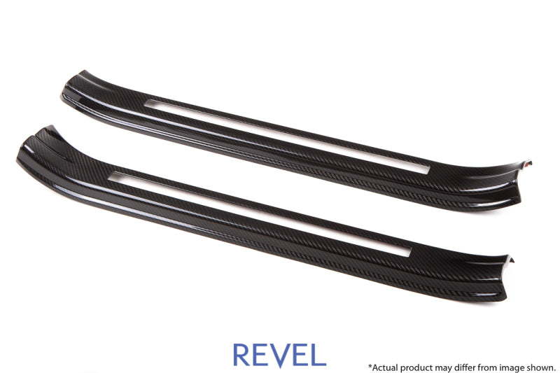 Revel GT Dry Carbon Door Sill Covers - 2 Pieces for 15-18 Subaru WRX/STI