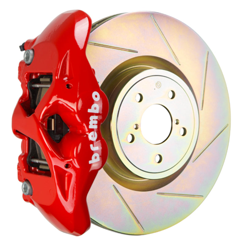 Brembo Front GT BBK 4 Piston Cast 326 x30 1pc Rotor Slotted Type-1-Red for 15-21 Subaru WRX