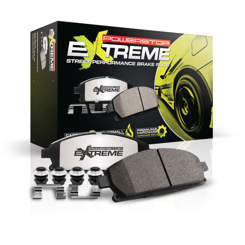 PowerStop Power Stop Front Z26 Extreme Street Brake Pads with Hardware for 06-07 Subaru Impreza - view 9