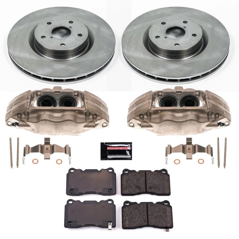 PowerStop Power Stop Front Autospecialty Brake Kit with Calipers for 05-14 Subaru Impreza