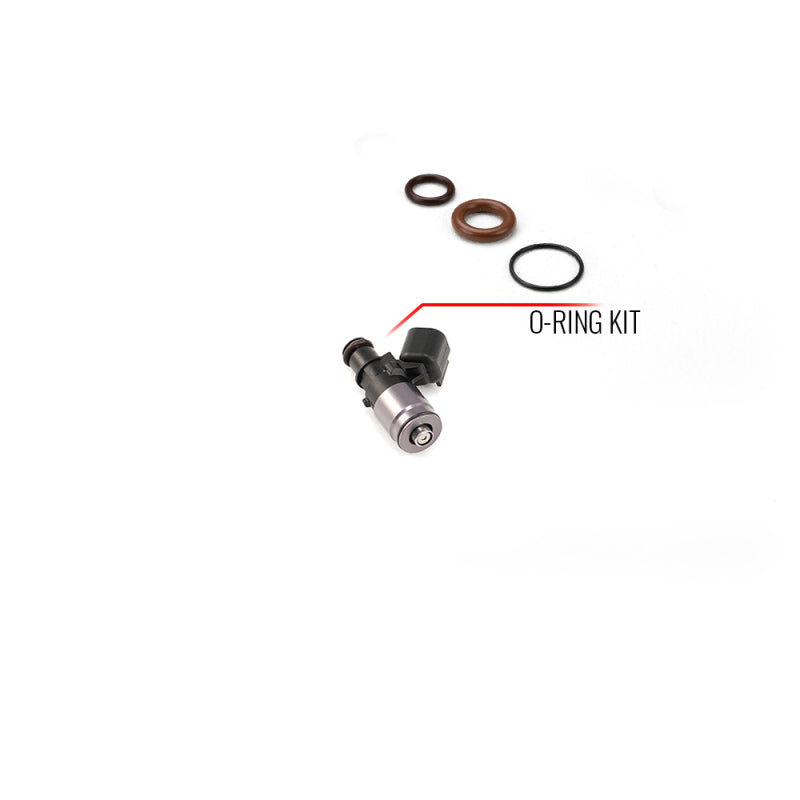 Injector Dynamics O-Ring Seal Service Kit for Injector with 11mm Top Adapter and Bottom Adapter for Subaru WRX