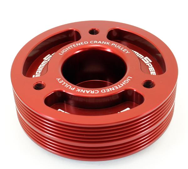 GrimmSpeed Red Lightweight Crank Pulley - view 4