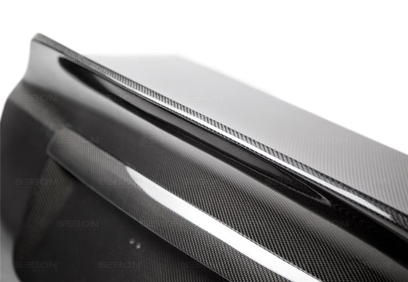Seibon 4dr C-style Carbon Fiber Trunk Lid for 08-14 Subaru WRX/STI/Impreza - view 10