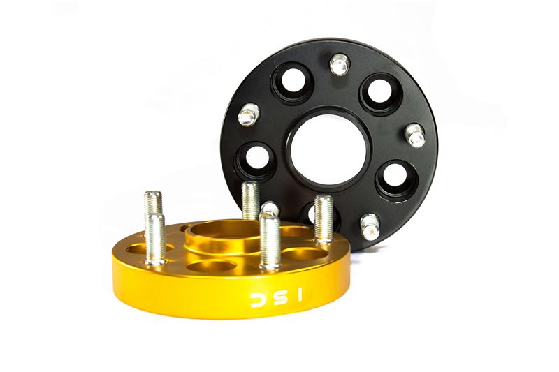 ISC Suspension 5x100 to 5x114 25mm Wheel Adapters Black - Set of 4
