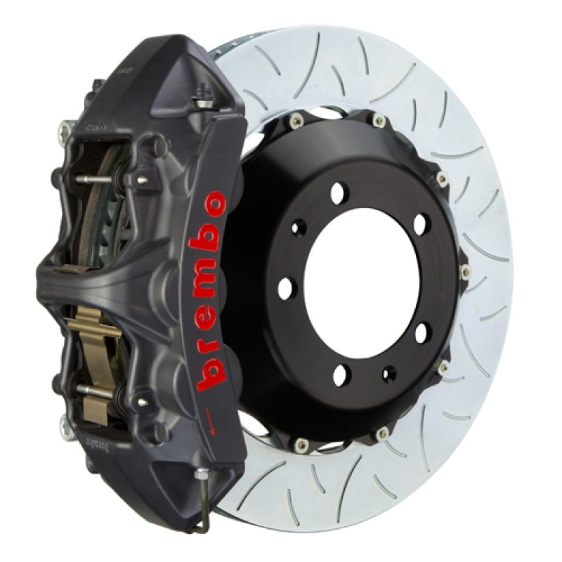 Brembo Front GTS BBK 6 Piston Cast 355x32 2pc Rotor Slotted Type3-Black HA for 04-17 Subaru WRX/STI