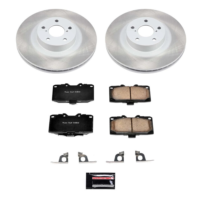PowerStop Power Stop Front Semi-Coated Rotor Kit for 06-07 Subaru Impreza