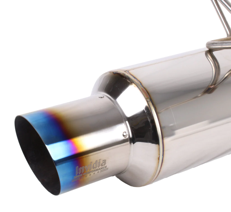 Invidia + Single N1 Titanium Burnt Tip Cat-back Exhaust for 2022 Subaru WRX
