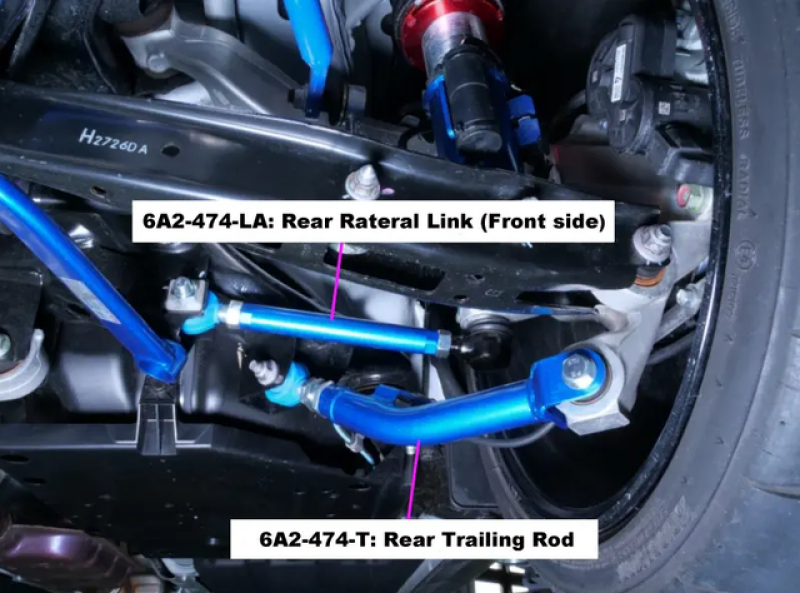 Cusco + + Crosstrek Adjustable Rear Trailing Rod Set for 2022 Subaru WRX - view 2