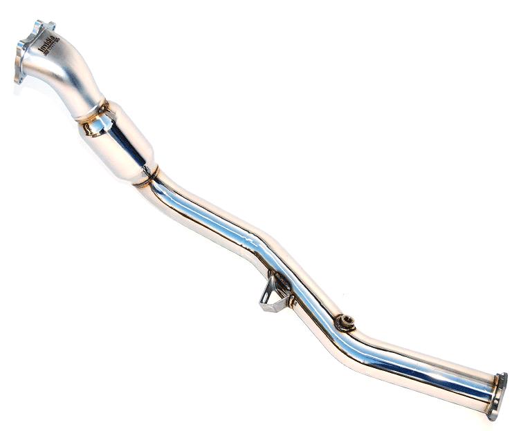 Invidia Polished Divorced Waste Gate Downpipe with High Flow Cat for 02-07 Subaru WRX/STI - view 5