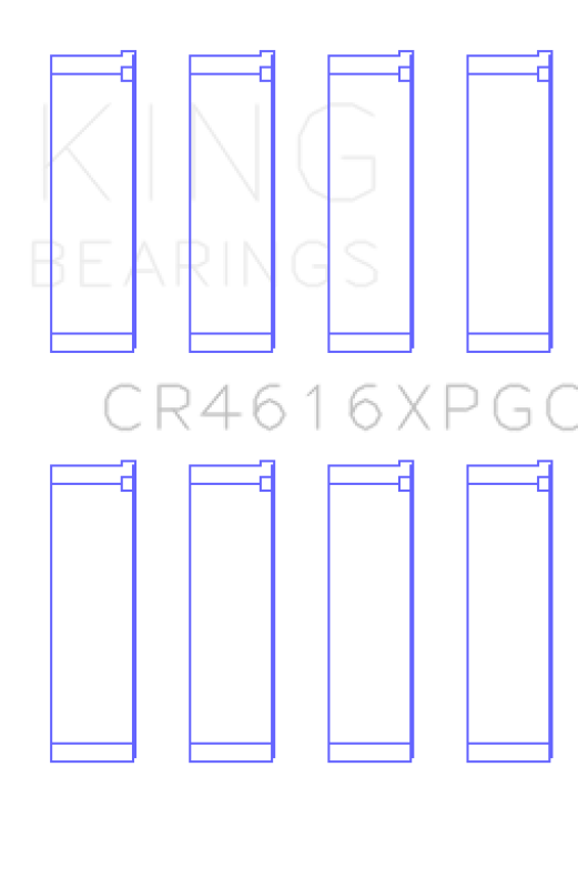 King Engine Bearings FA20 Toyota 4U-GSE Tri-Metal Connecting Rod Bearing Set - Size +.25mm