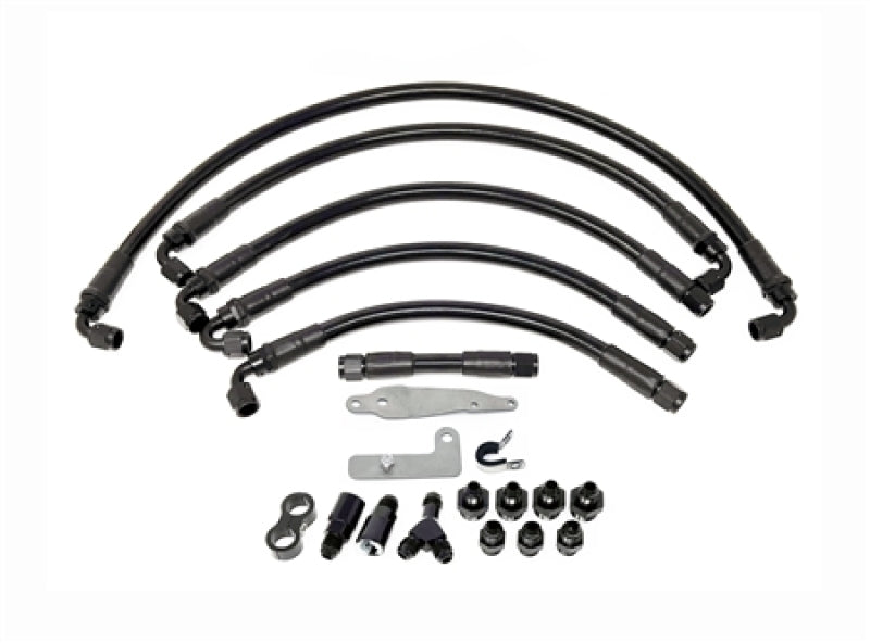 Torque Solution PTFE Fuel Line Kit for for -6 Aeromotive FPR for 08-21 Subaru WRX/STI