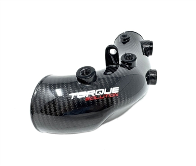 Torque Solution HD Hard Turbo Inlet Carbon Fiber - OEM 3in Inlet for 02-07 Subaru WRX/STI