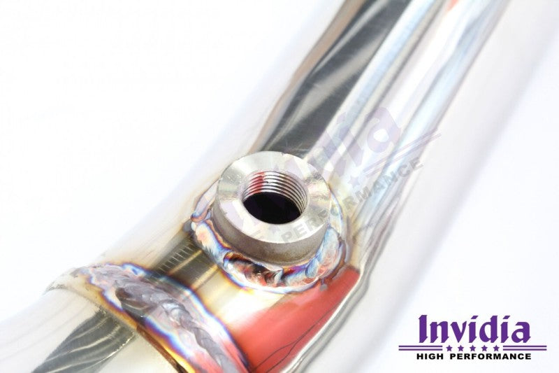 Invidia with Manual Transmission J-Pipe With Bottom High Flow Cat Down Pipe for 15-21 Subaru WRX - view 3