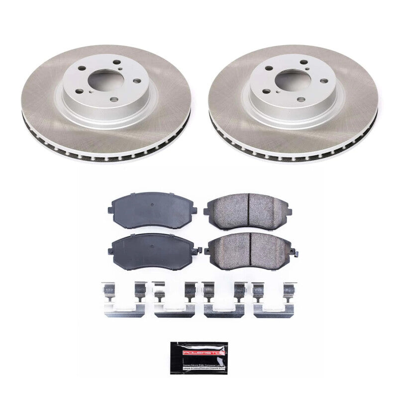 PowerStop Power Stop Front Semi-Coated Rotor Kit