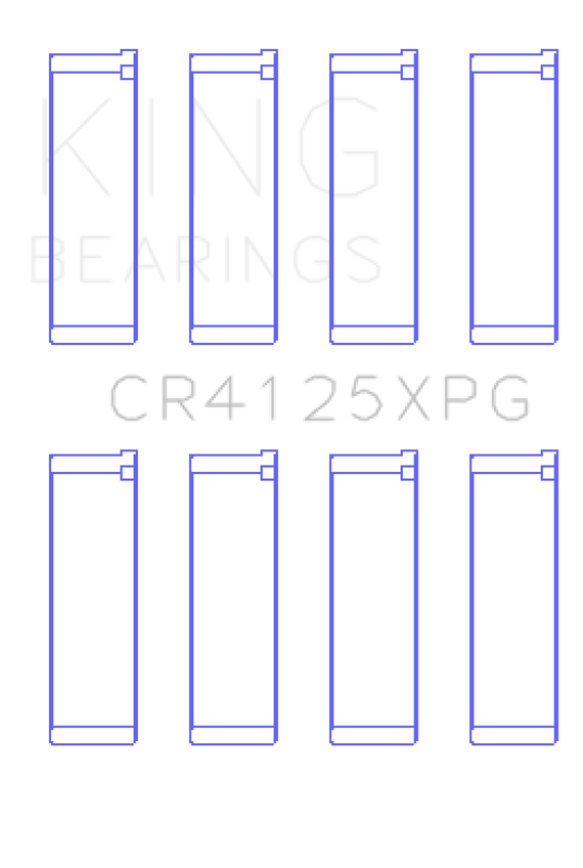 King Engine Bearings King EJ20 EJ22 EJ25 Tri-Metal Perf Rod Bearing Set - Size STDX - view 2