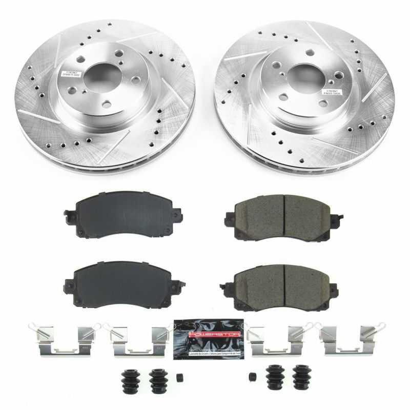 PowerStop Power Stop Front Z23 Evolution Sport Brake Kit for 17-19 Subaru Impreza