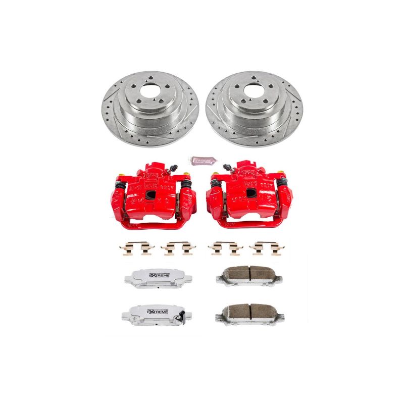 PowerStop Power Stop Baja Rear Z26 Street Warrior Brake Kit with Calipers