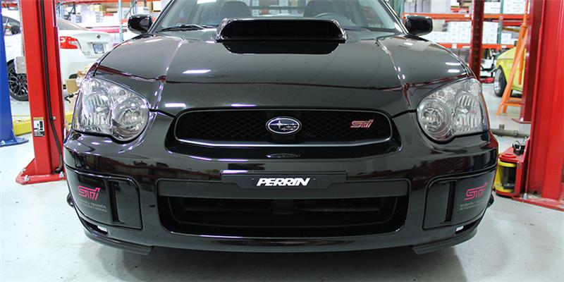 Perrin Performance PERRIN License Plate Delete - Black for 02-05 Subaru WRX/STI/Impreza - view 3