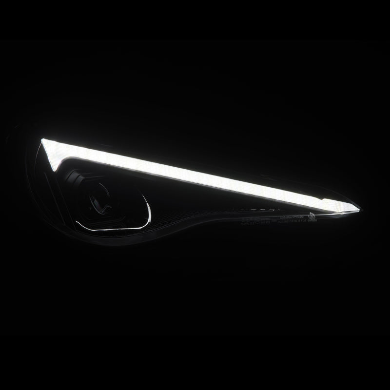 AlphaRex Toyota GT86 BRZ Scion FRS LUXX-Series LED Proj Hdlights Black Seq Signal DRL - view 7