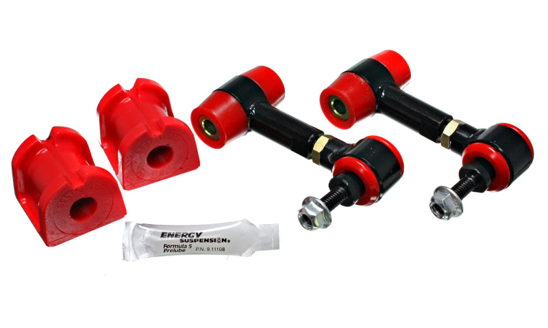 Energy Suspension Red 16mm Rear Sway Bar Bushing and End Link Set for 08-14 Subaru WRX - view 3