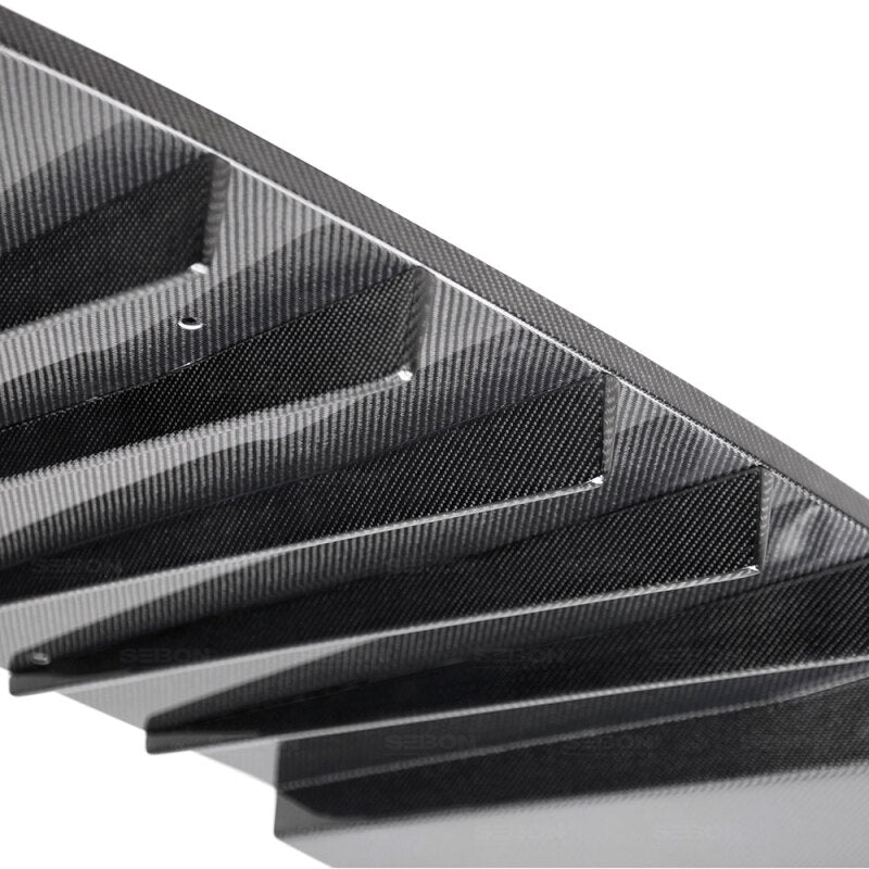 Seibon Carbon Fiber Rear Diffuser for 18-20 Subaru WRX/STI - view 4