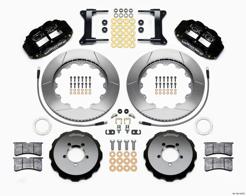 Wilwood Narrow Superlite 6R Front Hat Kit 14.00in with Lines for 1999-2012 Subaru WRX