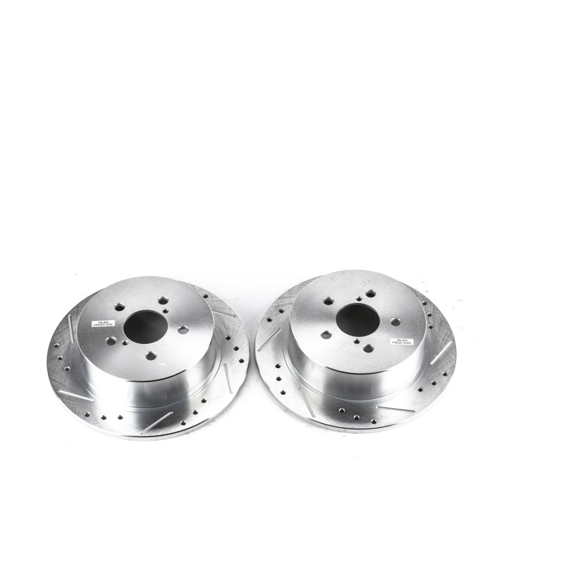 PowerStop Power Stop Rear Evolution Drilled Slotted Rotors - Pair - view 2