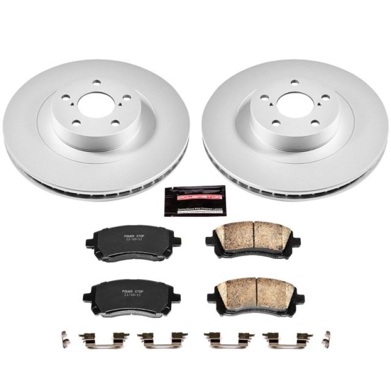 PowerStop Power Stop Front Z17 Evolution Geomet Coated Brake Kit for 02-03 Subaru Impreza