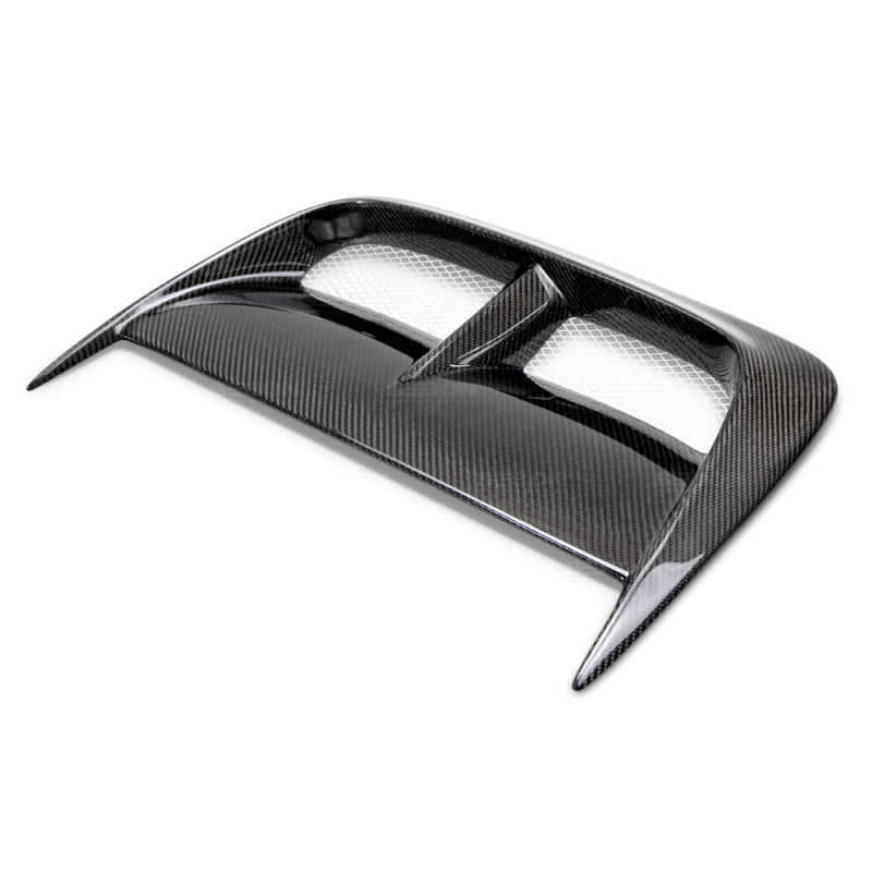 Seibon CW Carbon Fiber Hood Scoop - Only Fits OEM Hoods for 04-05 Subaru WRX/STI - view 2
