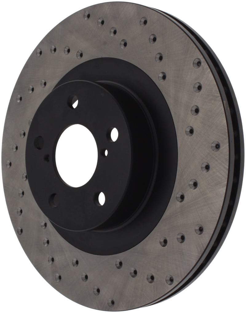 Stoptech Drilled Left Front Rotor for 02-10 Subaru WRX - view 7