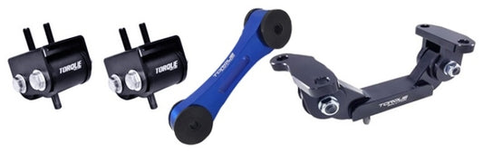 Torque Solution Engine Transmission Blue Pitch Mount: + for 2002-2014 Subaru WRX/STI