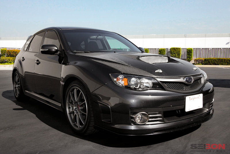 Seibon OEM Carbon Fiber Hood for 08-09 Subaru WRX/STI - view 6