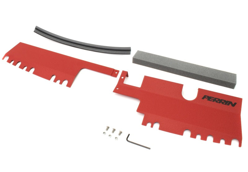 Perrin Performance PERRIN Radiator Shroud - Red for 15-21 Subaru WRX/STI