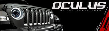 Oracle Oculus Bi-LED Projector Headlights for Jeep JL/Gladiator JT - Graphite Metallic - 5500K