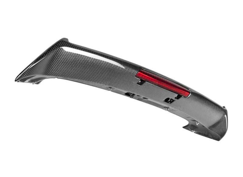 Seibon Hatchback -Style Carbon Fiber Rear Spoiler with LED Light Included for 08-11 Subaru WRX/STI - view 5