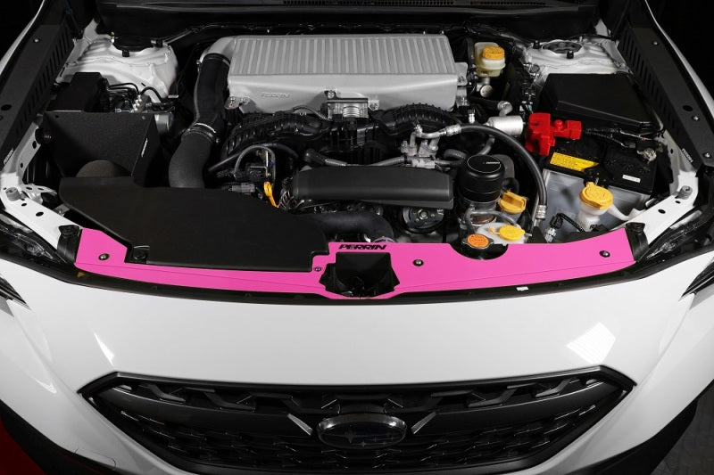 Perrin Performance PERRIN Radiator Shroud - Hyper Pink for 22-26 Subaru WRX - view 5