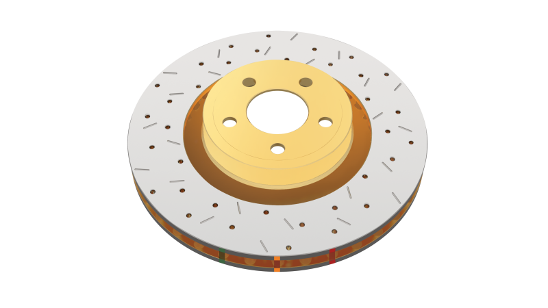 DBA Front Drilled Slotted 4000 Series Rotor for 98-00 Subaru WRX - view 4