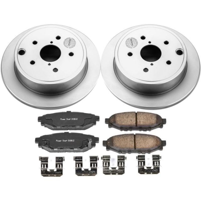 PowerStop Power Stop Rear Z17 Evolution Geomet Coated Brake Kit for 15-19 Subaru WRX