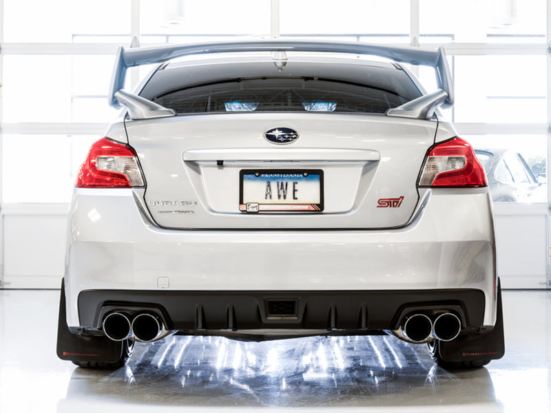 AWE Tuning VA GV GV Sedan Touring Edition Exhaust - Chrome Silver Tip for Subaru WRX/STI - view 3